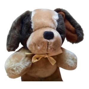 Plush Dog Toy - Brown and Tan
